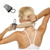 Black Bandette Comb, Comb with Elastic Band,Ponytail Bump It Up