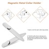 AOLVO Stainless Steel Collar Stiffeners with 6 Magnets, Magnetic Collar