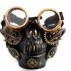 Steampunk Gothic Gear Face Mask with Goggles Cosplay Costume Party