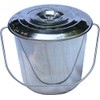 Stainless Steel Milk Bucket with Lid 14 Qt Dairy Pail