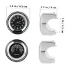 BESPORTBLE 2pcs Motorcycle Handlebar Clock Thermometer Waterproof 22-25mm Practical Dial