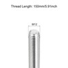 sourcing map Fully Threaded Rod M12 x 150mm 1.75mm Thread