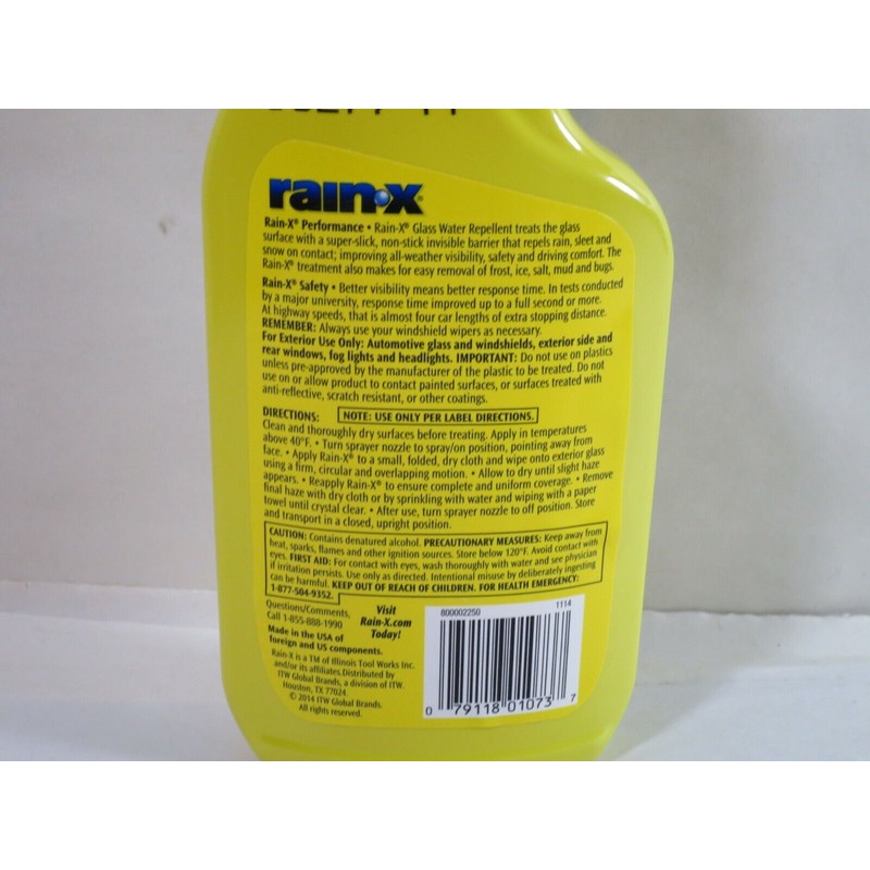 ITW Global Brands (Devcon Duco) Rain-X 800002250 Glass Treatment 16oz