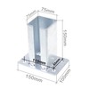 Aqbau® Pfostenträger für Torpfosten I Zaunpfosten aufschrauben Aufschraubhülse (Größe: 75