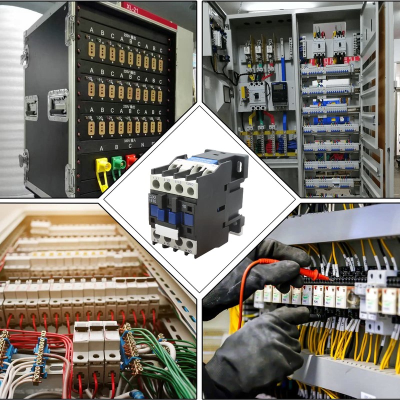 LDEXIN AC Contactor CJX2-0910 Coil 220V 9A 50/60Hz 3 Phase
