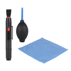 Lente de la cámara Pantalla de Limpieza Limpiador de Polvo Cepillo Kit de paño de Limpieza Portátil y Duradero, Conveniente para Llevar para cámaras DSLR