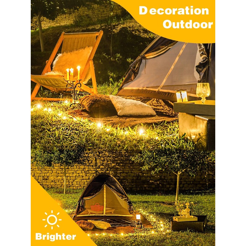 8 Pack Each 20FT 60LED Fairy Lights Battery Operated with