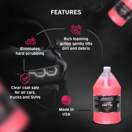 LANE'S Car Cleaning, Car Wash Soap The Perfect Shampoo for Auto, Exterior Care Products, High Foaming with Gentle Formula, Gallon