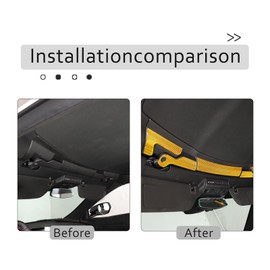 CHEAYAR Soft 3D Real Carbon Fiber Car Car Roof Convertible Switch Panel Trim Decor Trim Kit Compatible with Corvette C8 Stingray Z06 Z51 2020 2021 2022 2023 Interior Decoration Accessories (Yellow)