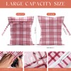 4 Pack Cute Cherry Checkered Wet Bag Waterproof Washable Reusable