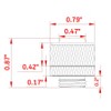 dracaena.io 12 pack G1/4" thread to 3/8" ID, 1/2" OD