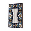 Blue Floral Ceramic Numbers & Letters Tiles 7.5 x 2