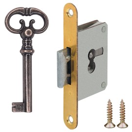 cyclingcolors Cabinet Mortice Lock with Key Vintage Furniture Wardrobe Drawer Cabinet Door, Right
