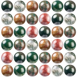 100 piezas de cuentas de piedra natural de 8 mm de ágata india redonda cuentas sueltas de piedras preciosas con cordón elástico para pulseras, collares y elaboración de joyas