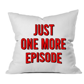Oh, Susannah Just One More Episodio Rojo 45,7 x 45,7 cm Throw Pillow Cover Dorm Room Accessories Graduation Party Supplies 2019 College Gifts