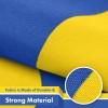 G128 3 Pack: Ukraine Flag 3x5 Ft Printed 150D, 4