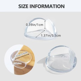 12 Pack Corner Protector for Baby, Clear Furniture Corner Guard & Edge Safety Bumpers for Table Edges & Sharp Corners - Baby Proofing (Round)