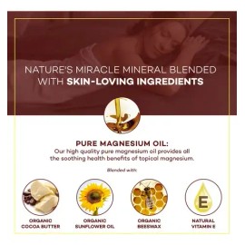 Crema De Magnesio Natural Para Calmar El Dolor, Calambres En