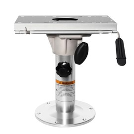 Boat Seat Pedestal with Slide,Aluminum Adjustable from 13 inches to 19 inches Boat Seats and Pedestals with Height Adjustable Suitable for Most Vessel Seat (Boat Seat Pedestal with Slide)