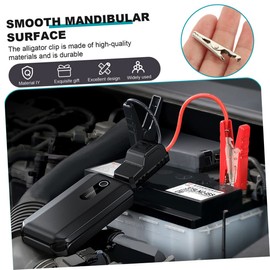 FRCOLOR 100pcs Electroplated Crocodile Clips for Electrical Testing Alligator Clamp Wire Organizers for Lab Diy Projects