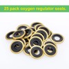 iGuerburn Oxygen Regulator Washer, O2 Ring Seals Brass Yoke Washer,