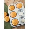 Fox Run 4867 Muffin Pan, 6 Cup, Stainless Steel