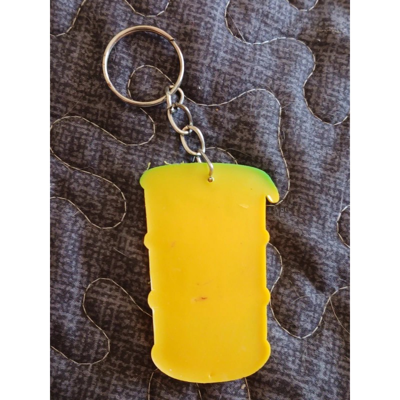 Toxic Waste Hazardously Sour Candy Promotional Rubber Keychain (NEW)