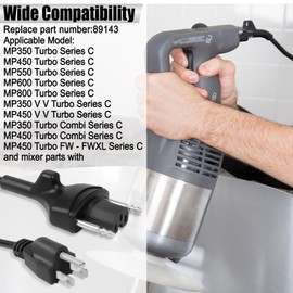 160" Power Cord Parts Compatible with Robot Coupe MP Series Blenders MP350 MP450 MP550 MP600 MP800 Replace 89143, for Robot Coupe Power Cord