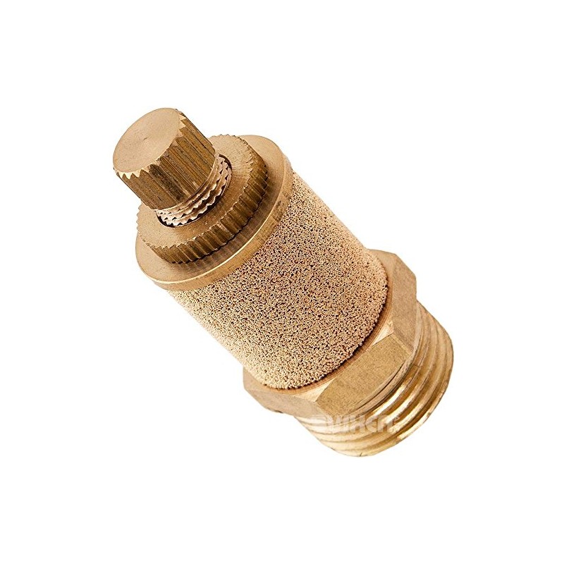 Vixen Air 1/2" NPT Dump/Slowdown/Silencer Flow Control Valve For Suspension