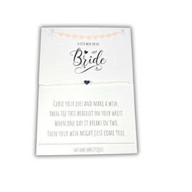 Friendship Bracelet, Bride Wish Bracelet, Bridal Gift, Gift for Bride from Bridesmaid, Good Luck Gift for the Bride, Wedding Gift