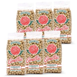 Camellia Brand Dry Garbanzo Beans (Chickpeas), 1 Pound (Pack of 6)
