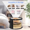 JBLJDWD 2PCS Hat Boxes with Lids, Hat Box, Compact Cap