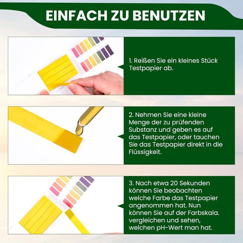 Instinktive-Oase® pH Value Test Strips Indicator Litmus Paper for Aquarium,