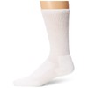 Thorlos Unisex WX Walking Thick Padded Crew Sock, White, Small