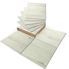 Art3d Peel and Stick Vinyl Floor Tiles 30-Pack 12 x 12 inch, Self Adhesive Waterproof Flooring Wood Planks for Kitchen, Dining Room, Bedrooms, Cover 30 Sq. Ft, White-Washed Oak