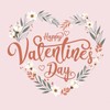 Valentine's Day Press on Nails Long Coffin Fake Nails Heart