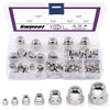 100Pcs 304 Stainless Steel Serrated Metric Acorn Cap Nuts Hex