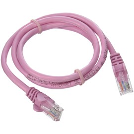 Belkin A3L791-03-PNK-S 3-Feet Cat 5E Network Cable, Pink