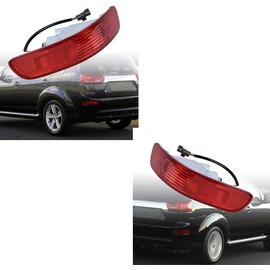For MITSUBISHI OUTLANDER MK2 2006-2012 Rear Tail Fog Light Lamp Reflector Left/Right Rear Bumper Tail Fog Light Reflector Left/Right Fits For Mitsubishi Outlander Rear LED Tail Fog Light Reflector