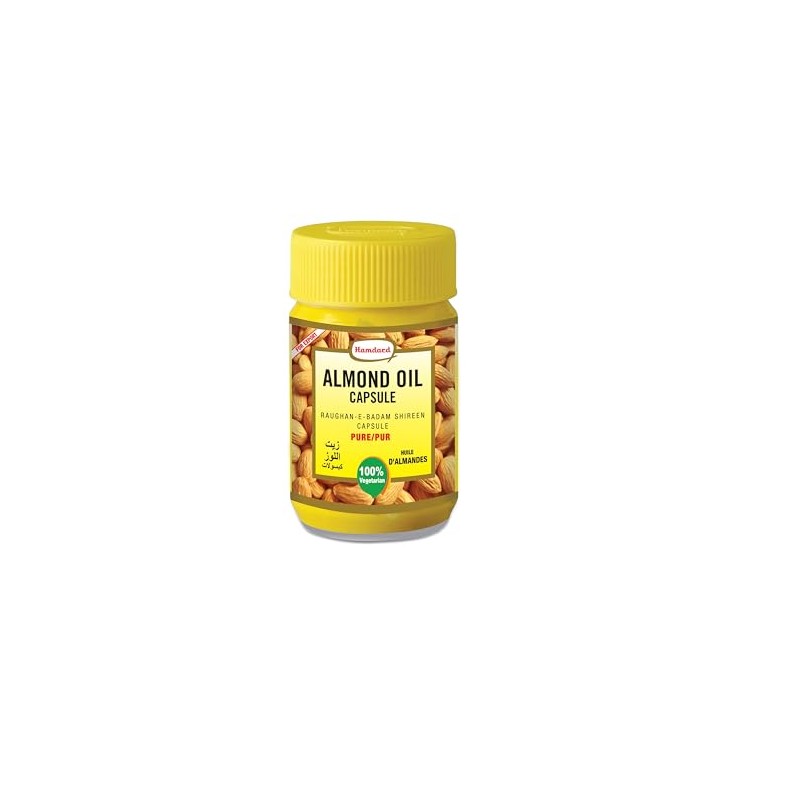 HAMDARD Almond Oil Veg 60 Capsules
