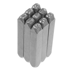 Operitacx Metal Stamping Kit Number Stamp Set for Leather Jacket Bag Shoes Embellishments