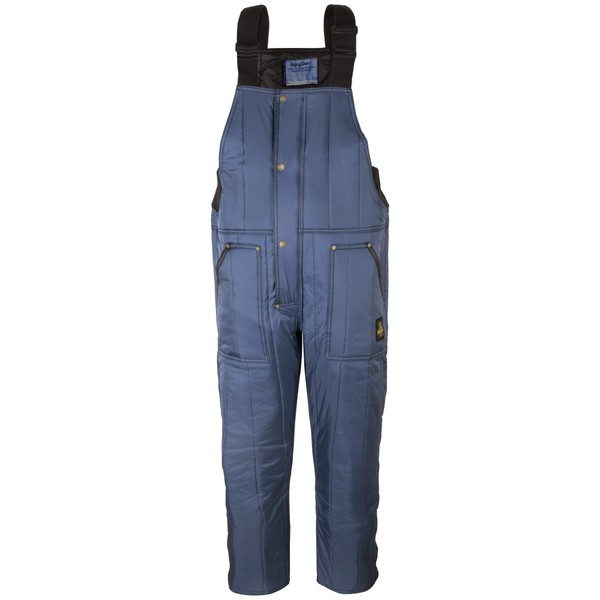 RefrigiWear Cooler Wear Insulated Bib Overalls, 10°F Comfort Rating, (Navy