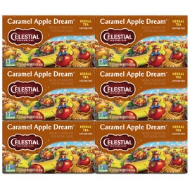 Celestial Seasonings Herbal Tea, Caramel Apple Dream, 18 Count (Pack of 6)