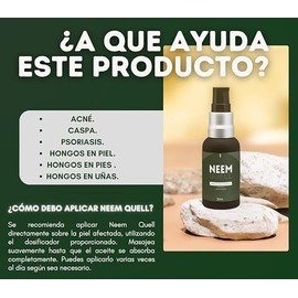 Neem Quell 30ml. - Aceite de Neem Puro 100% Natural para el Cuidado de la Piel y el Cabello.