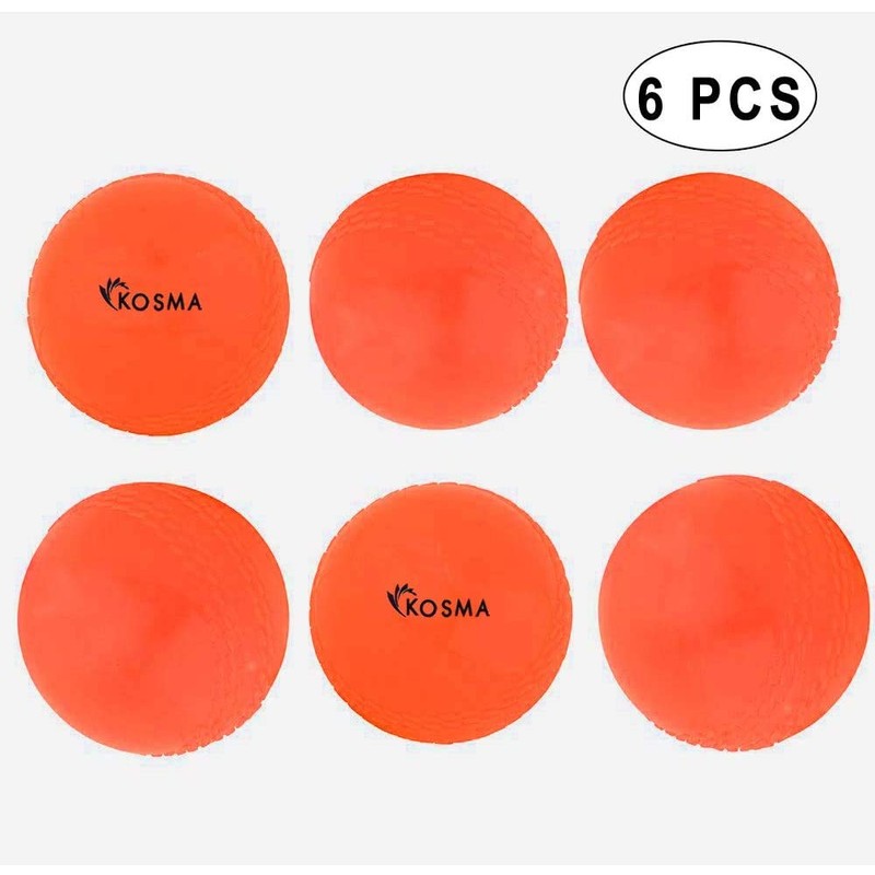 Kosma Pack of 6 Windball Cricket Ball | Indoor &