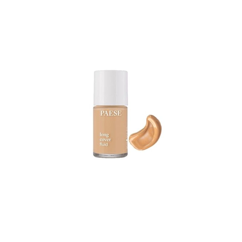 Paese Cosmetics 2.5 Warm Beige Long Cover Fluid Foundation, 30ml