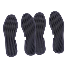 Healeved Bamboo Charcoal Foot Pads Odor Eliminating Insoles Foot Care Shoes Accessories Breathable Comfortable Black