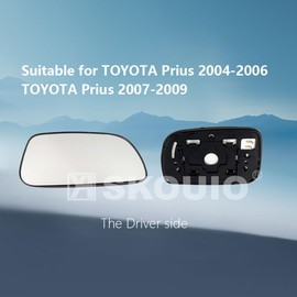 Passenger Side Mirror Replacement Glass for Toyota Prius 2004-2009,Automotive Exterior Heated Right Side View Mirror Glass for 2004 2005 2006 2007 2008 2009 Toyota Prius