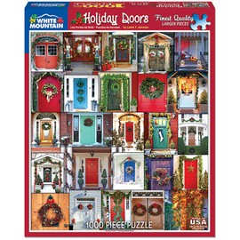 White Mountain Puzzles Holiday Doors Jigsaw Puzzle (1000 Piece) by White Mountain Puzzles