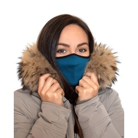 Relaxsan UNIMA [Petroleum] – Courtesy fresh and light fabric face band with silver X-Static and Dryarn fibres - washable reusable